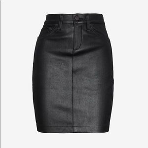 Rag & Bone Leather Pencil Skirt Black Mini Jean S